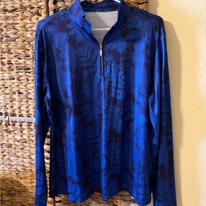 Floral Blue Long Sleeve Top